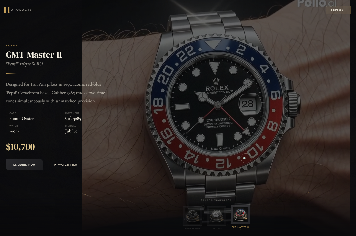 Rolex Luxury Collection Showcase